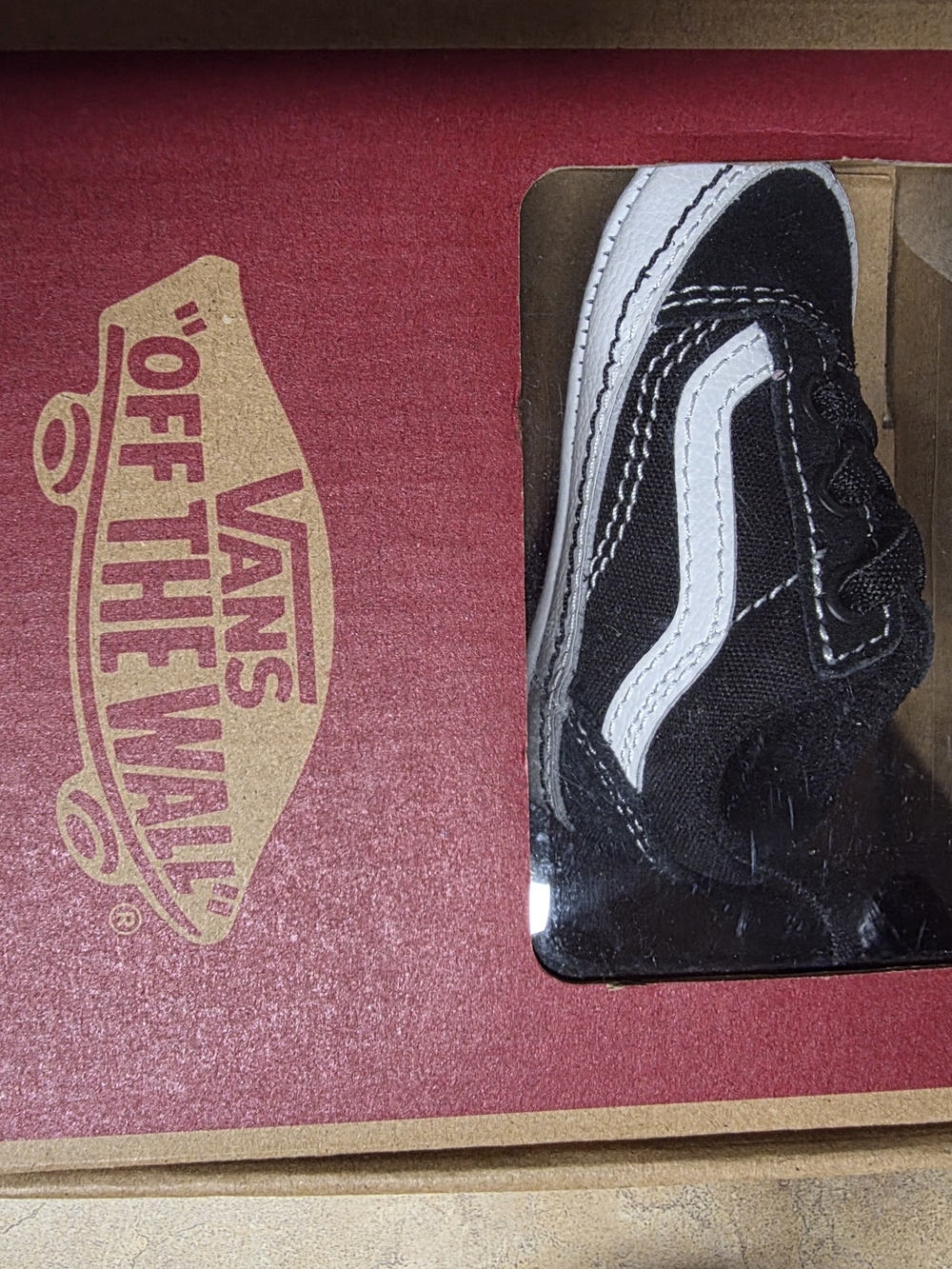 Vans Black and White Infant Slip-On Sneaker